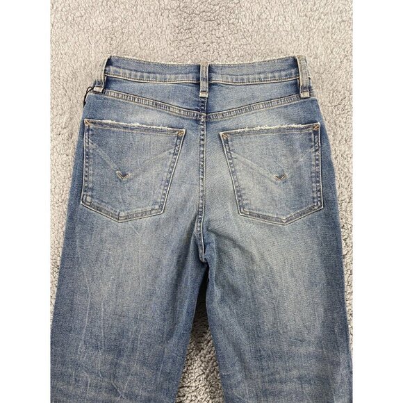 Hudson Womens‎ Blue Remi High Rise Medium Wash Cropped Straight Jeans Size 25 - Picture 2 of 8